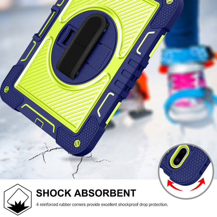 Rotación de 360 grados Color de contraste Funda de silicona a prueba de golpes + PC Tablet