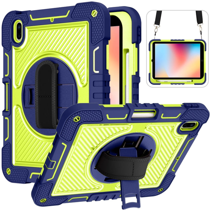 Rotación de 360 grados Color de contraste Funda de silicona a prueba de golpes + PC Tablet