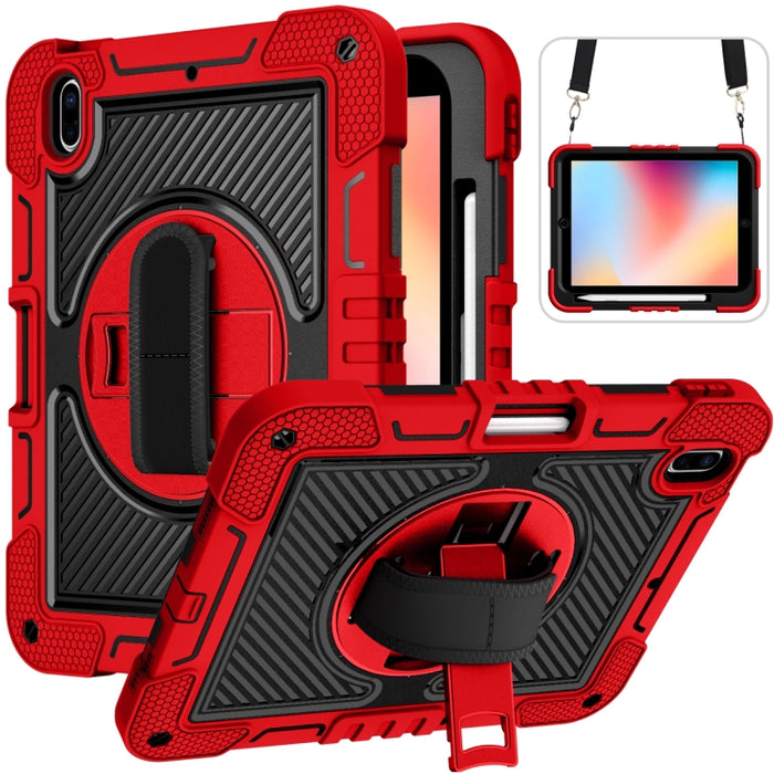 Rotación de 360 grados Color de contraste Funda de silicona a prueba de golpes + PC Tablet