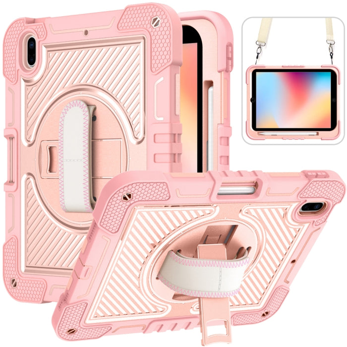 Rotación de 360 grados Color de contraste Funda de silicona a prueba de golpes + PC Tablet