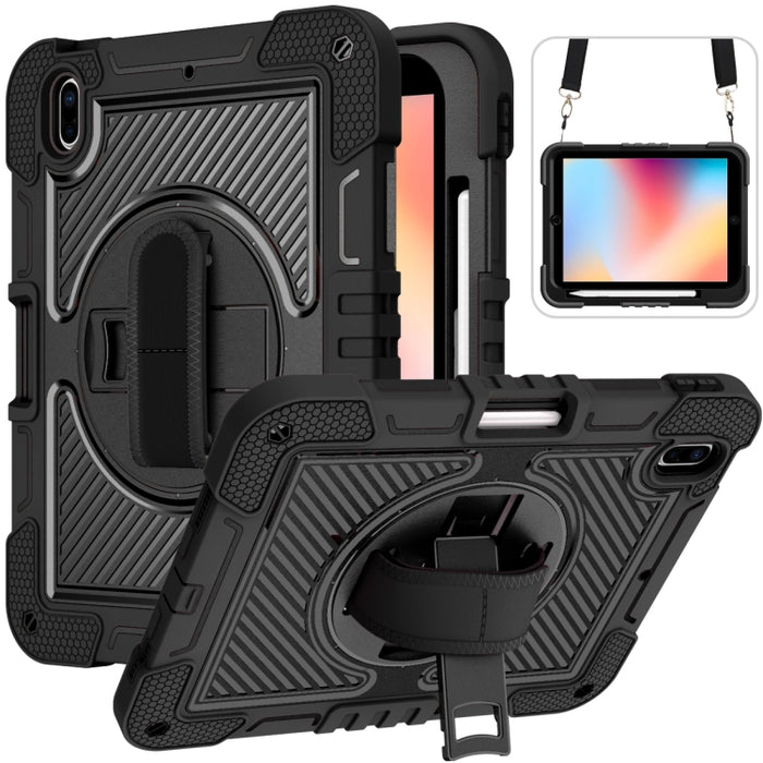 Rotación de 360 grados Color de contraste Funda de silicona a prueba de golpes + PC Tablet