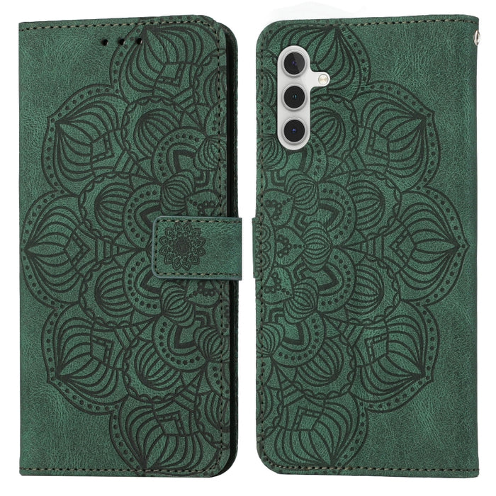 Estuche para teléfono de cuero con tapa en relieve de mandala, For Samsung Galaxy A14 5G, For Samsung Galaxy A23e, For OPPO A17, For OPPO A57 2022, For OPPO Reno8, For OPPO Reno8 Pro, For Samsung Galaxy S23 5G, For Samsung Galaxy S23+ 5G               ...