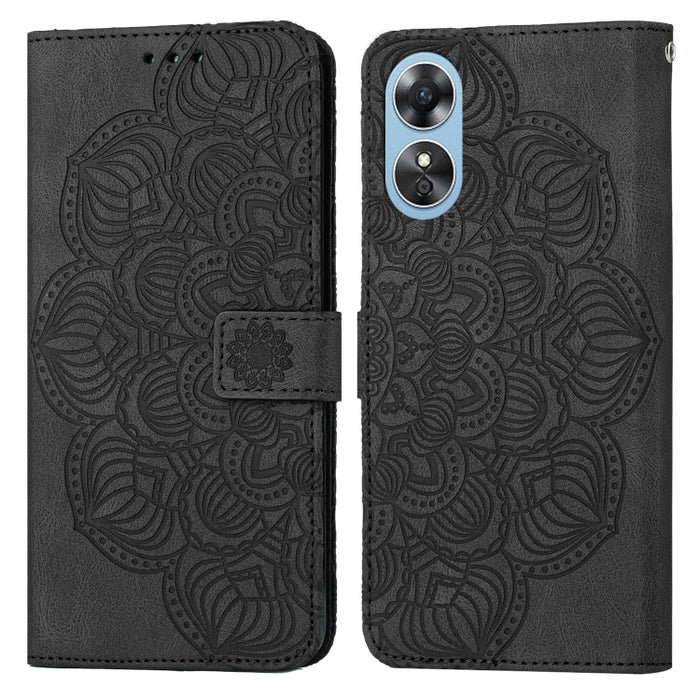 Estuche para teléfono de cuero con tapa en relieve de mandala, For Samsung Galaxy A14 5G, For Samsung Galaxy A23e, For OPPO A17, For OPPO A57 2022, For OPPO Reno8, For OPPO Reno8 Pro, For Samsung Galaxy S23 5G, For Samsung Galaxy S23+ 5G               ...
