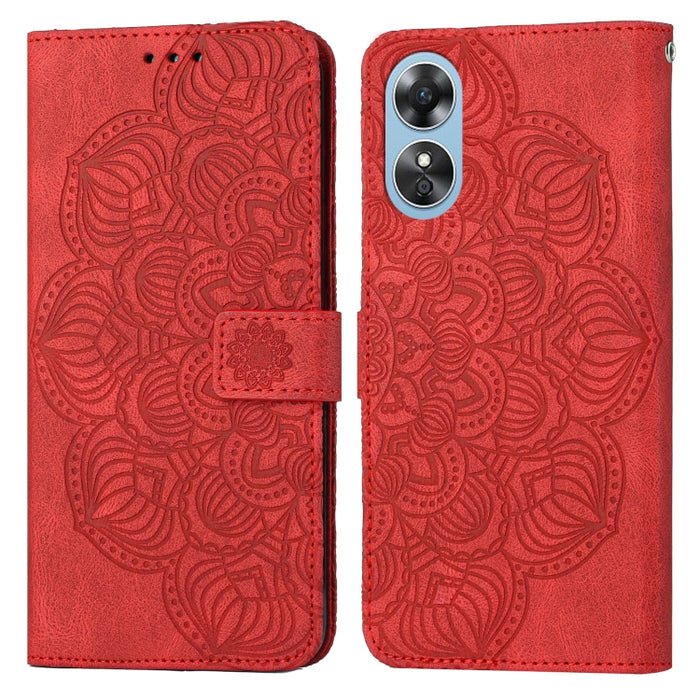 Estuche para teléfono de cuero con tapa en relieve de mandala, For Samsung Galaxy A14 5G, For Samsung Galaxy A23e, For OPPO A17, For OPPO A57 2022, For OPPO Reno8, For OPPO Reno8 Pro, For Samsung Galaxy S23 5G, For Samsung Galaxy S23+ 5G               ...