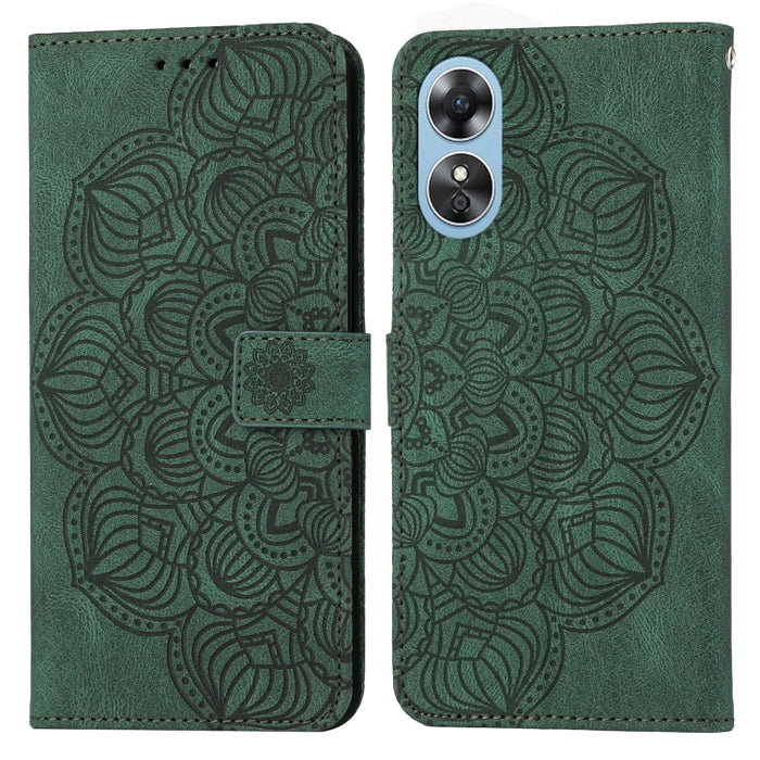 Estuche para teléfono de cuero con tapa en relieve de mandala, For Samsung Galaxy A14 5G, For Samsung Galaxy A23e, For OPPO A17, For OPPO A57 2022, For OPPO Reno8, For OPPO Reno8 Pro, For Samsung Galaxy S23 5G, For Samsung Galaxy S23+ 5G               ...