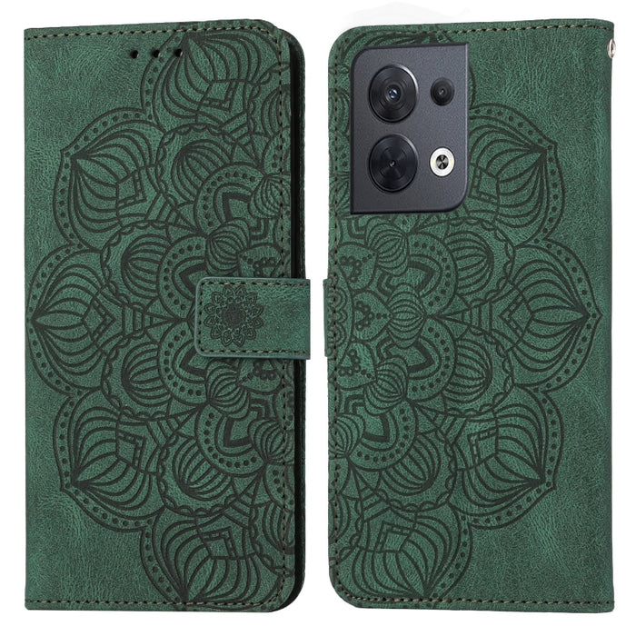 Estuche para teléfono de cuero con tapa en relieve de mandala, For Samsung Galaxy A14 5G, For Samsung Galaxy A23e, For OPPO A17, For OPPO A57 2022, For OPPO Reno8, For OPPO Reno8 Pro, For Samsung Galaxy S23 5G, For Samsung Galaxy S23+ 5G               ...