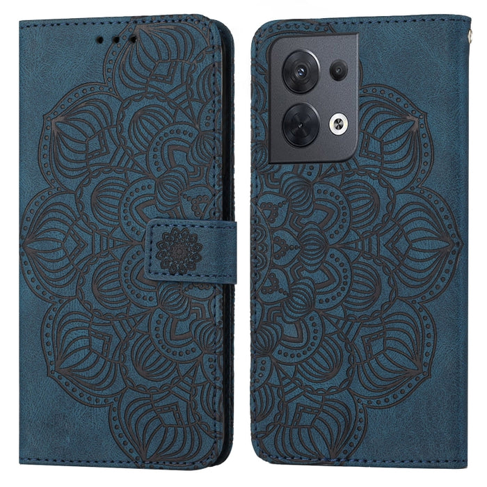Estuche para teléfono de cuero con tapa en relieve de mandala, For Samsung Galaxy A14 5G, For Samsung Galaxy A23e, For OPPO A17, For OPPO A57 2022, For OPPO Reno8, For OPPO Reno8 Pro, For Samsung Galaxy S23 5G, For Samsung Galaxy S23+ 5G               ...