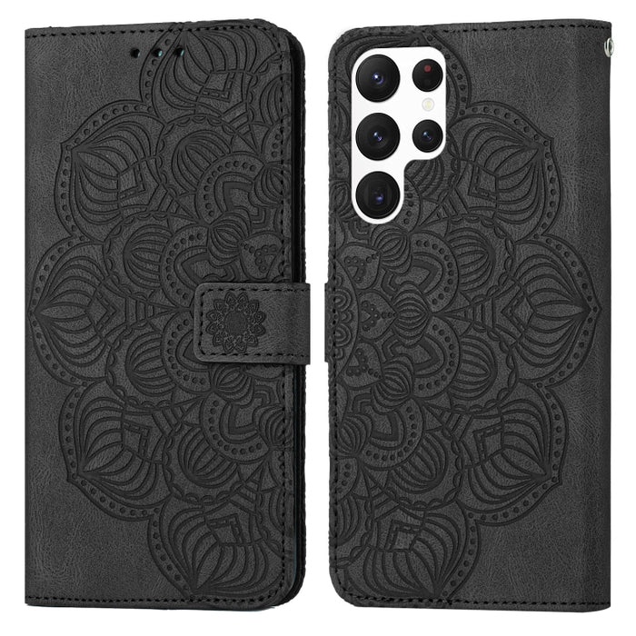 Estuche para teléfono de cuero con tapa en relieve de mandala, For Samsung Galaxy A14 5G, For Samsung Galaxy A23e, For OPPO A17, For OPPO A57 2022, For OPPO Reno8, For OPPO Reno8 Pro, For Samsung Galaxy S23 5G, For Samsung Galaxy S23+ 5G               ...