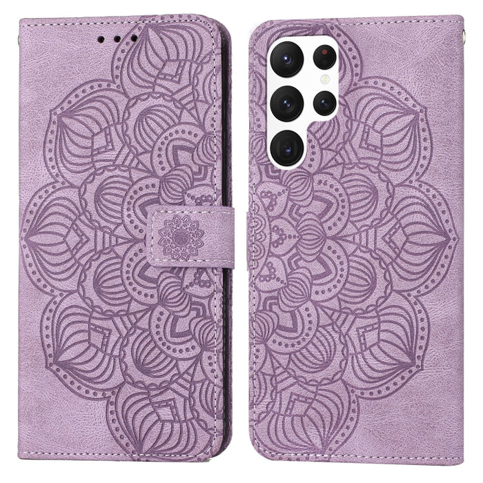 Estuche para teléfono de cuero con tapa en relieve de mandala, For Samsung Galaxy A14 5G, For Samsung Galaxy A23e, For OPPO A17, For OPPO A57 2022, For OPPO Reno8, For OPPO Reno8 Pro, For Samsung Galaxy S23 5G, For Samsung Galaxy S23+ 5G               ...