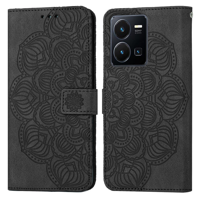 Estuche para teléfono de cuero con tapa en relieve de mandala, For Samsung Galaxy A14 5G, For Samsung Galaxy A23e, For OPPO A17, For OPPO A57 2022, For OPPO Reno8, For OPPO Reno8 Pro, For Samsung Galaxy S23 5G, For Samsung Galaxy S23+ 5G               ...