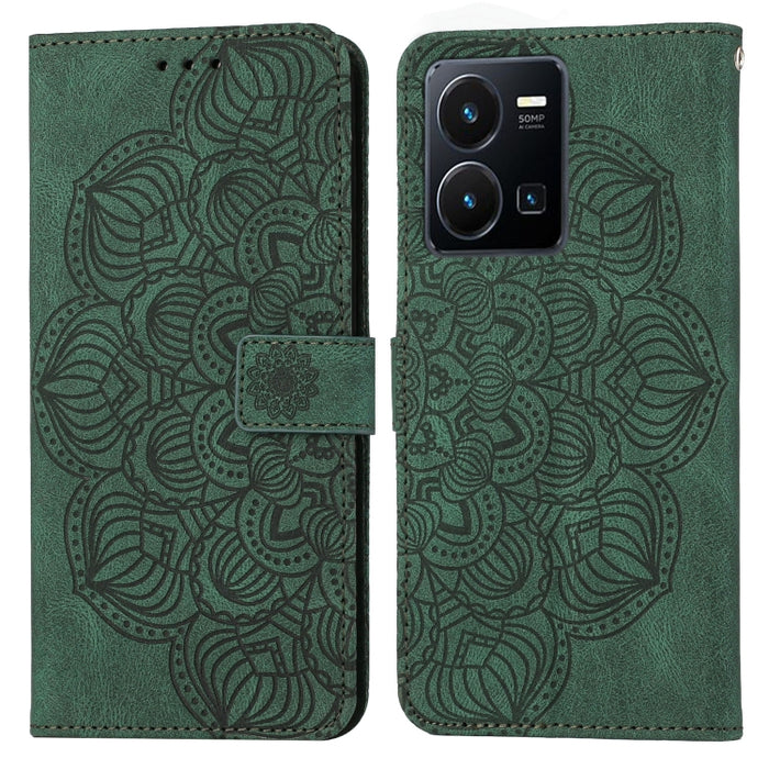 Estuche para teléfono de cuero con tapa en relieve de mandala, For Samsung Galaxy A14 5G, For Samsung Galaxy A23e, For OPPO A17, For OPPO A57 2022, For OPPO Reno8, For OPPO Reno8 Pro, For Samsung Galaxy S23 5G, For Samsung Galaxy S23+ 5G               ...