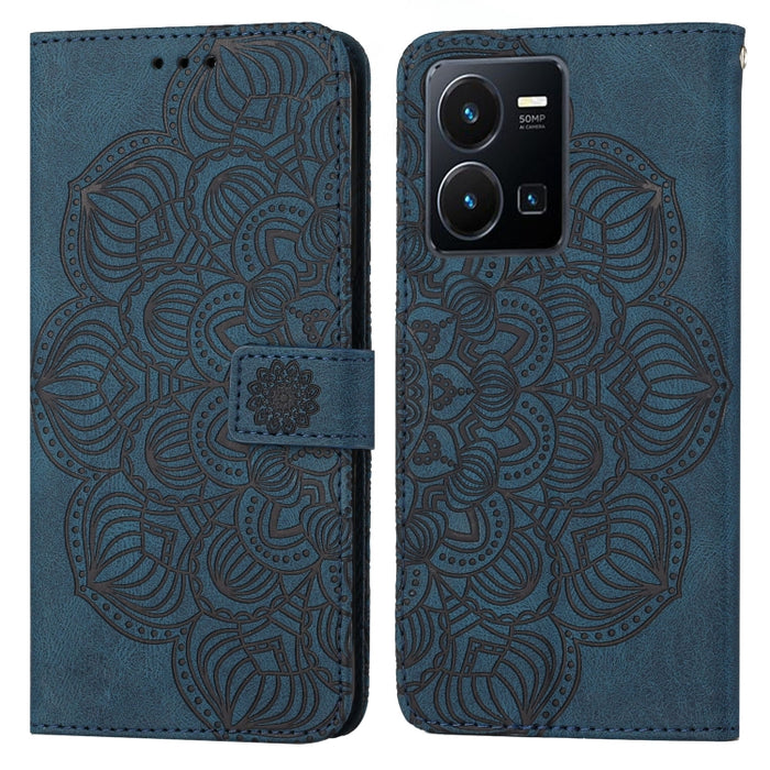 Estuche para teléfono de cuero con tapa en relieve de mandala, For Samsung Galaxy A14 5G, For Samsung Galaxy A23e, For OPPO A17, For OPPO A57 2022, For OPPO Reno8, For OPPO Reno8 Pro, For Samsung Galaxy S23 5G, For Samsung Galaxy S23+ 5G               ...