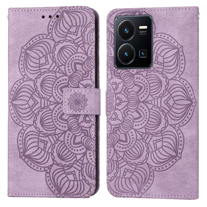 Estuche para teléfono de cuero con tapa en relieve de mandala, For Samsung Galaxy A14 5G, For Samsung Galaxy A23e, For OPPO A17, For OPPO A57 2022, For OPPO Reno8, For OPPO Reno8 Pro, For Samsung Galaxy S23 5G, For Samsung Galaxy S23+ 5G               ...