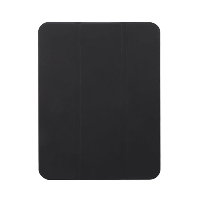 Estuche para tableta de cuero con textura de piel prensada eléctrica de 3 pliegues
