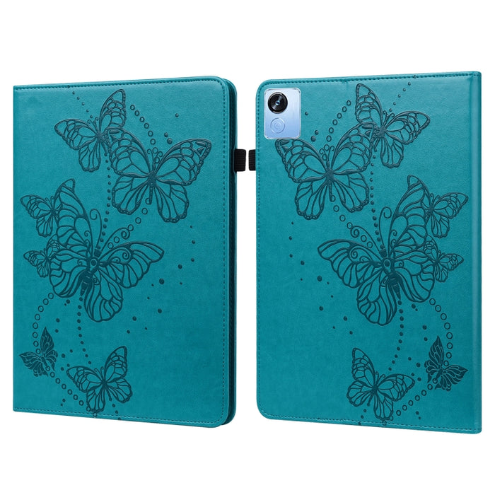 Estuche para tableta de cuero con patrón de mariposa en relieve, For OPPO Pad Air 2022, For Realme Pad X, For Xiaomi Redmi Pad 10.61, For Nokia T20 10.4 2021, For Lenovo Tab M10 3rd Gen