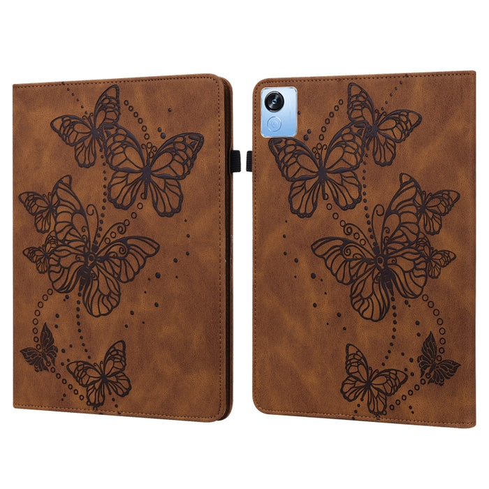 Estuche para tableta de cuero con patrón de mariposa en relieve, For OPPO Pad Air 2022, For Realme Pad X, For Xiaomi Redmi Pad 10.61, For Nokia T20 10.4 2021, For Lenovo Tab M10 3rd Gen