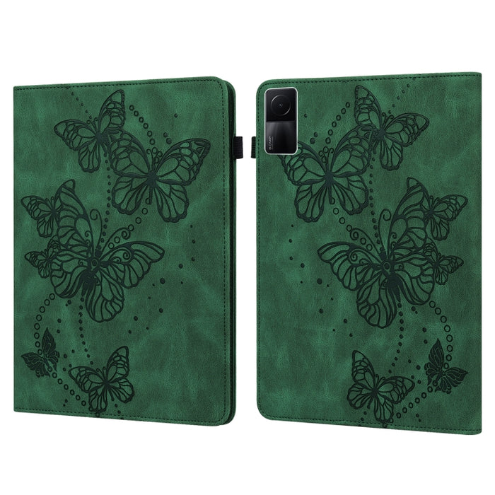 Estuche para tableta de cuero con patrón de mariposa en relieve, For OPPO Pad Air 2022, For Realme Pad X, For Xiaomi Redmi Pad 10.61, For Nokia T20 10.4 2021, For Lenovo Tab M10 3rd Gen