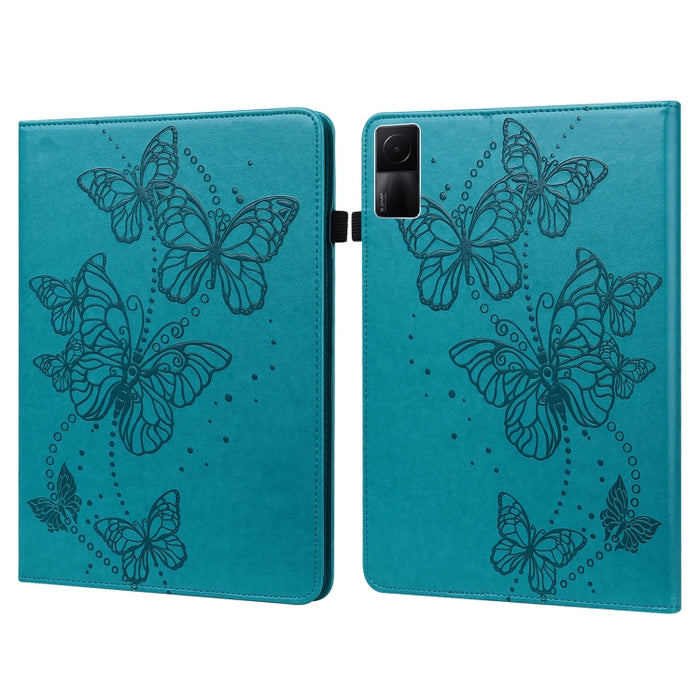 Estuche para tableta de cuero con patrón de mariposa en relieve, For OPPO Pad Air 2022, For Realme Pad X, For Xiaomi Redmi Pad 10.61, For Nokia T20 10.4 2021, For Lenovo Tab M10 3rd Gen