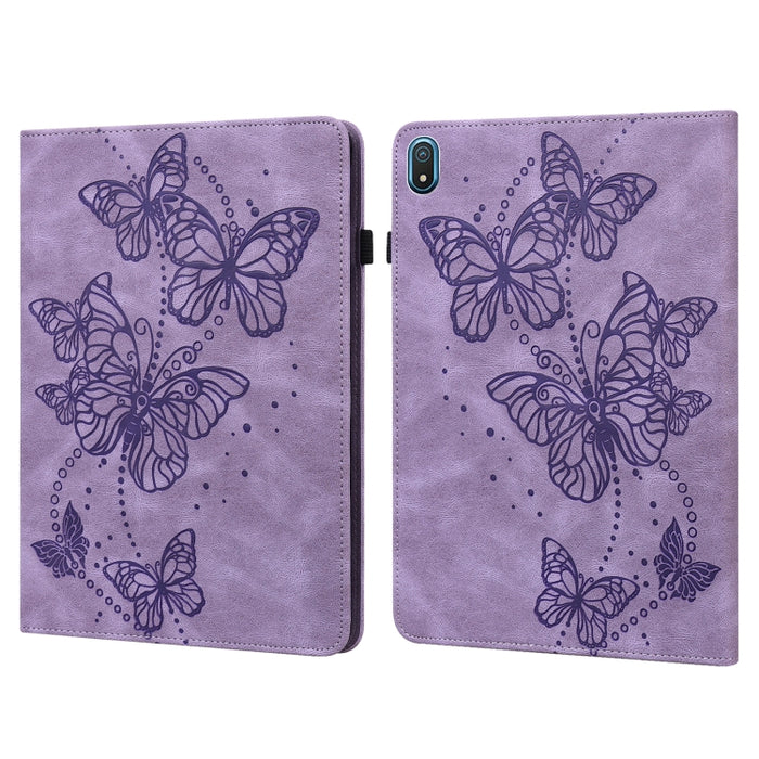 Estuche para tableta de cuero con patrón de mariposa en relieve, For OPPO Pad Air 2022, For Realme Pad X, For Xiaomi Redmi Pad 10.61, For Nokia T20 10.4 2021, For Lenovo Tab M10 3rd Gen