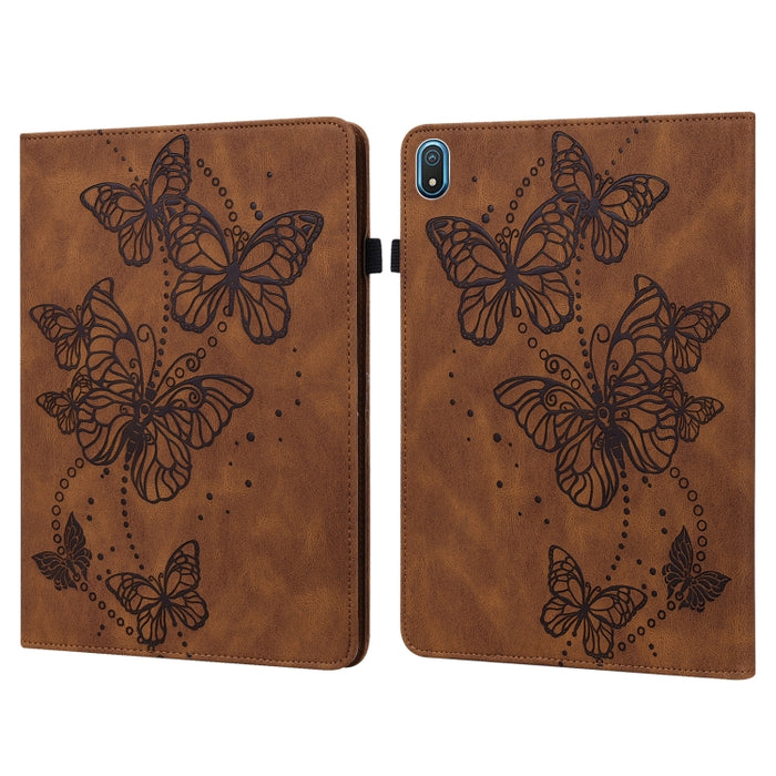 Estuche para tableta de cuero con patrón de mariposa en relieve, For OPPO Pad Air 2022, For Realme Pad X, For Xiaomi Redmi Pad 10.61, For Nokia T20 10.4 2021, For Lenovo Tab M10 3rd Gen