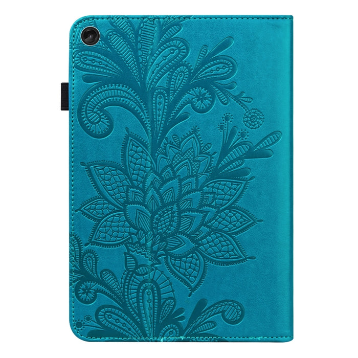 Estuche para tableta de cuero con estampado de flores de encaje, For Lenovo Tab M10 3rd Gen, For OPPO Pad Air 2022, For Realme Pad X, For Xiaomi Redmi Pad 10.61, For Nokia T20 10.4 2021