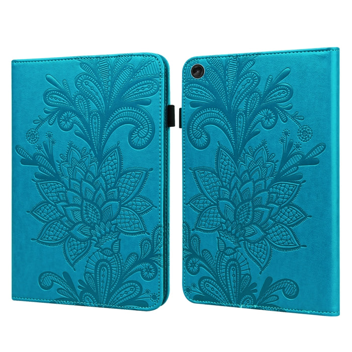 Estuche para tableta de cuero con estampado de flores de encaje, For Lenovo Tab M10 3rd Gen, For OPPO Pad Air 2022, For Realme Pad X, For Xiaomi Redmi Pad 10.61, For Nokia T20 10.4 2021