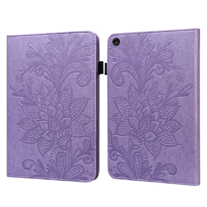 Estuche para tableta de cuero con estampado de flores de encaje, For Lenovo Tab M10 3rd Gen, For OPPO Pad Air 2022, For Realme Pad X, For Xiaomi Redmi Pad 10.61, For Nokia T20 10.4 2021