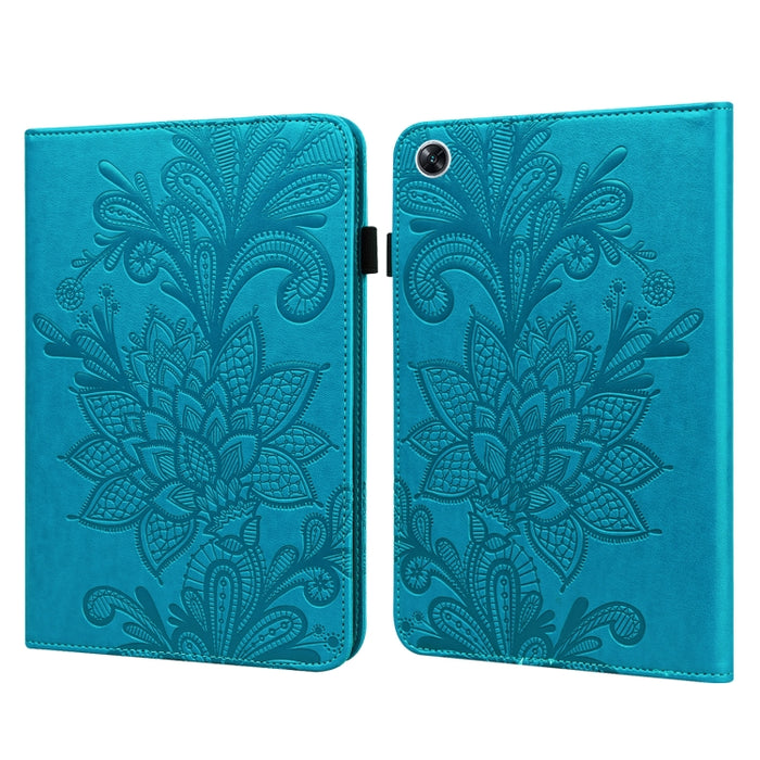 Estuche para tableta de cuero con estampado de flores de encaje, For Lenovo Tab M10 3rd Gen, For OPPO Pad Air 2022, For Realme Pad X, For Xiaomi Redmi Pad 10.61, For Nokia T20 10.4 2021
