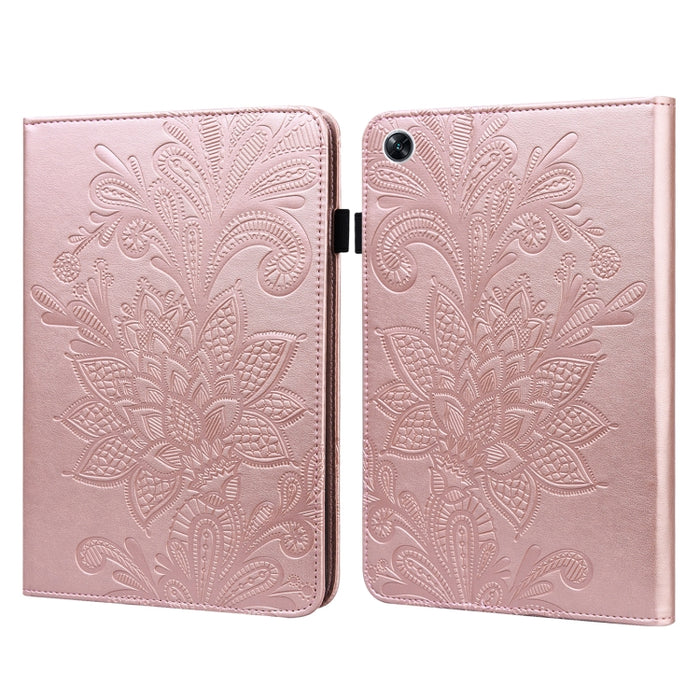 Estuche para tableta de cuero con estampado de flores de encaje, For Lenovo Tab M10 3rd Gen, For OPPO Pad Air 2022, For Realme Pad X, For Xiaomi Redmi Pad 10.61, For Nokia T20 10.4 2021