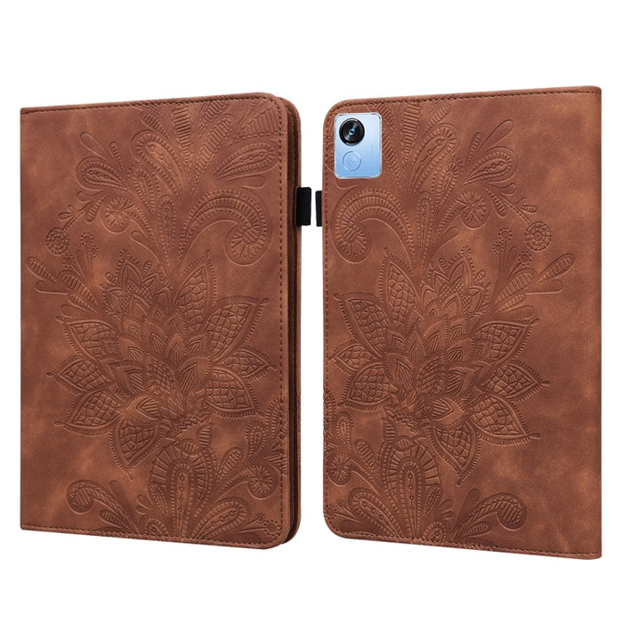 Estuche para tableta de cuero con estampado de flores de encaje, For Lenovo Tab M10 3rd Gen, For OPPO Pad Air 2022, For Realme Pad X, For Xiaomi Redmi Pad 10.61, For Nokia T20 10.4 2021