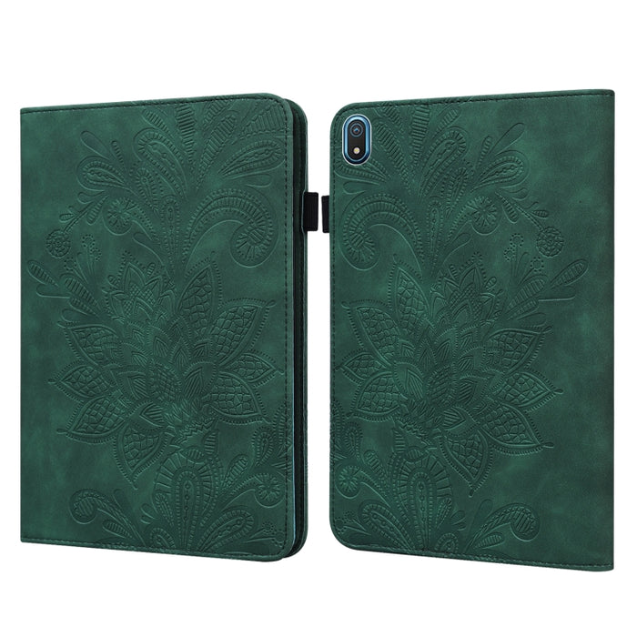 Estuche para tableta de cuero con estampado de flores de encaje, For Lenovo Tab M10 3rd Gen, For OPPO Pad Air 2022, For Realme Pad X, For Xiaomi Redmi Pad 10.61, For Nokia T20 10.4 2021