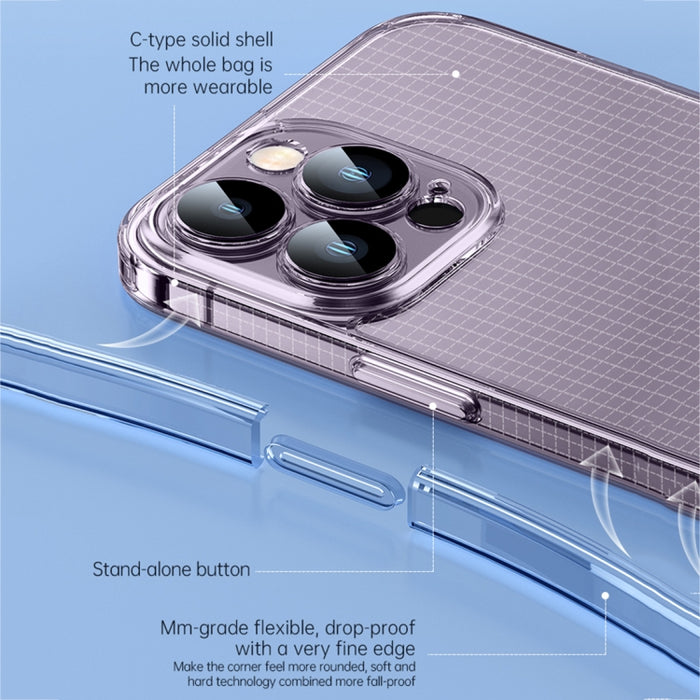 SULADA Crystal Steel Series TPU Funda transparente para teléfono