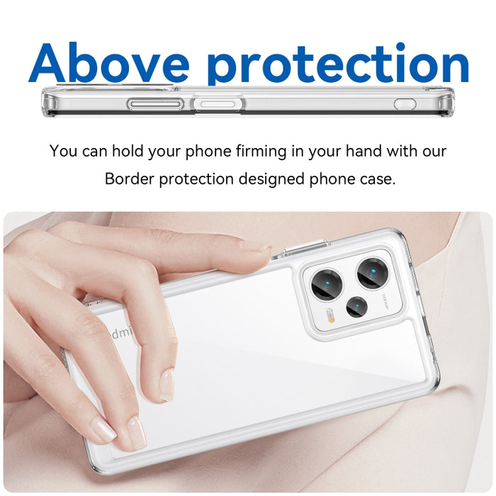 Caja colorida del teléfono de acrílico + TPU de la serie, For Xiaomi Redmi Note 12 Pro+ China / Global