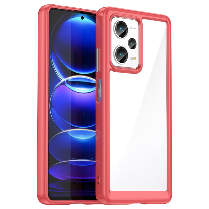 Caja colorida del teléfono de acrílico + TPU de la serie, For Xiaomi Redmi Note 12 Pro+ China / Global