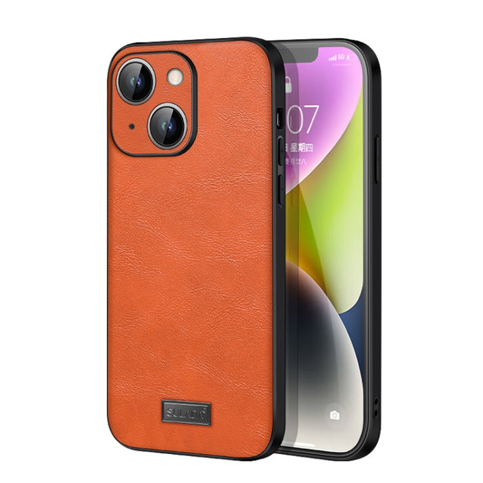 SULADA TPU a prueba de golpes + Funda de cuero hecha a mano para teléfono, For iPhone 14, For iPhone 14 Plus, For iPhone 14 Pro, For iPhone 14 Pro Max