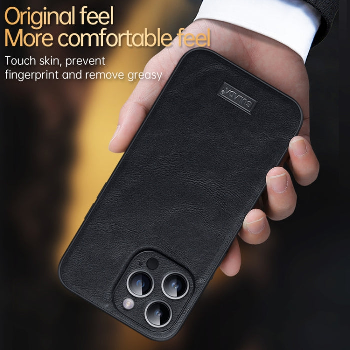 SULADA TPU a prueba de golpes + Funda de cuero hecha a mano para teléfono, For iPhone 14, For iPhone 14 Plus, For iPhone 14 Pro, For iPhone 14 Pro Max