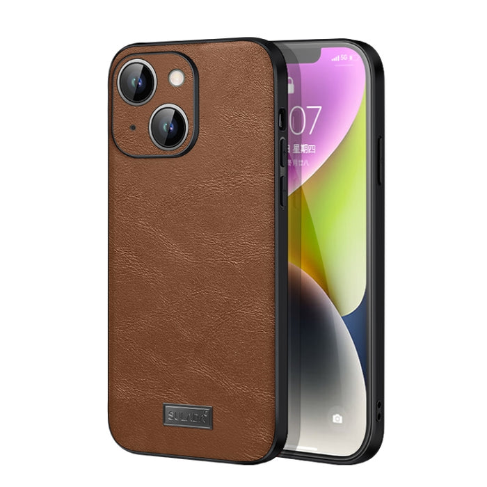 SULADA TPU a prueba de golpes + Funda de cuero hecha a mano para teléfono, For iPhone 14, For iPhone 14 Plus, For iPhone 14 Pro, For iPhone 14 Pro Max