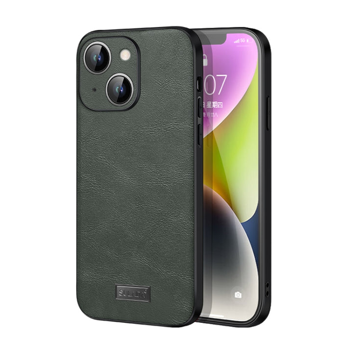 SULADA TPU a prueba de golpes + Funda de cuero hecha a mano para teléfono, For iPhone 14, For iPhone 14 Plus, For iPhone 14 Pro, For iPhone 14 Pro Max