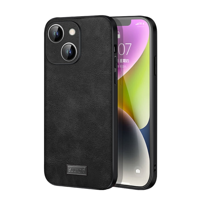 SULADA TPU a prueba de golpes + Funda de cuero hecha a mano para teléfono, For iPhone 14, For iPhone 14 Plus, For iPhone 14 Pro, For iPhone 14 Pro Max