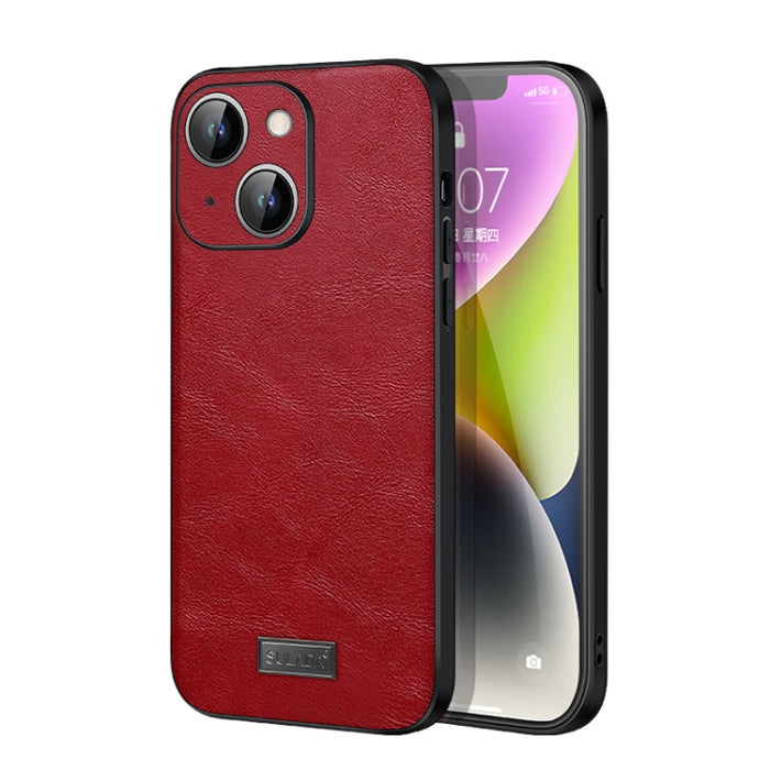 SULADA TPU a prueba de golpes + Funda de cuero hecha a mano para teléfono, For iPhone 14, For iPhone 14 Plus, For iPhone 14 Pro, For iPhone 14 Pro Max
