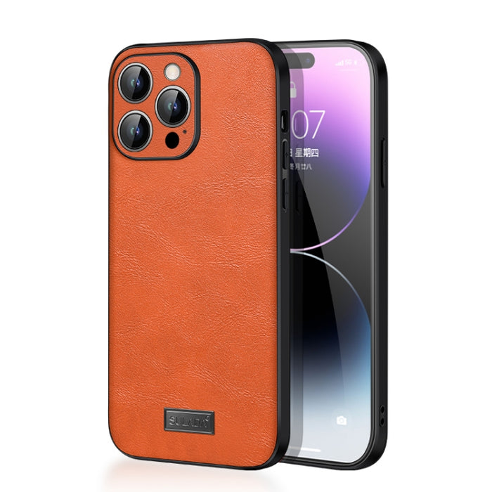 SULADA TPU a prueba de golpes + Funda de cuero hecha a mano para teléfono, For iPhone 14, For iPhone 14 Plus, For iPhone 14 Pro, For iPhone 14 Pro Max
