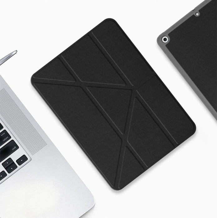 Mutural Smart Funda de cuero para tablet con varios pliegues