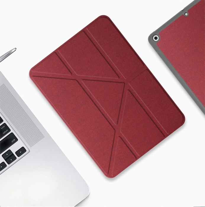 Mutural Smart Funda de cuero para tablet con varios pliegues