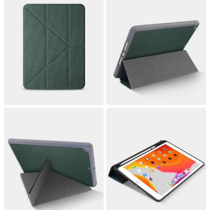 Mutural Smart Funda de cuero para tablet con varios pliegues