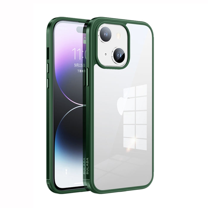 Marco de metal SULADA + Nano Glass + TPU Phone Case