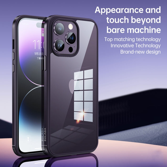 Marco de metal SULADA + Nano Glass + TPU Phone Case