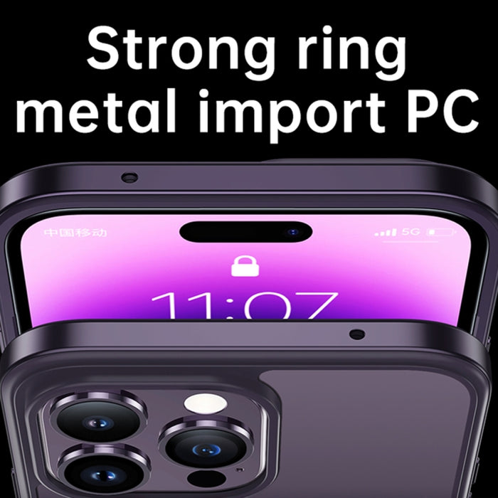 Marco de metal SULADA + Nano Glass + TPU Phone Case