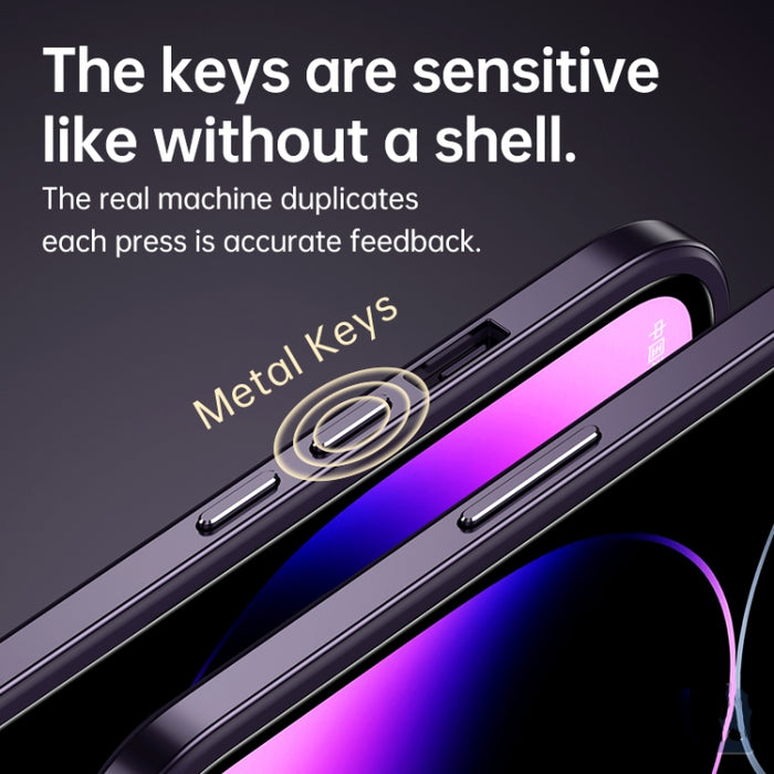 Marco de metal SULADA + Nano Glass + TPU Phone Case