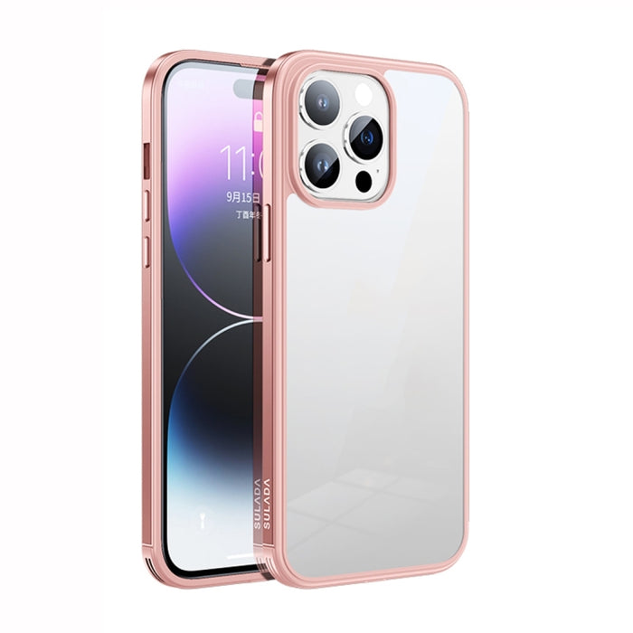Marco de metal SULADA + Nano Glass + TPU Phone Case