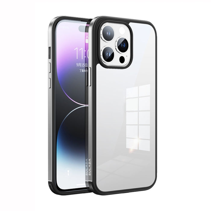 Marco de metal SULADA + Nano Glass + TPU Phone Case